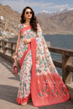 Soft Pure Georgette Digital Print Saree