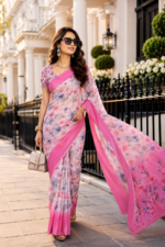 Soft Pure Georgette Digital Print Saree
