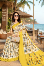 Soft Pure Georgette Digital Print Saree - Image 4