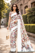 Soft Pure Georgette Digital Print Saree