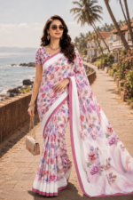 Soft Pure Georgette Digital Print Saree
