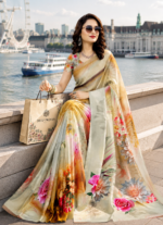 Soft Pure Georgette Digital Print Saree - Image 4