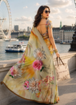 Soft Pure Georgette Digital Print Saree - Image 5