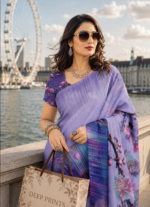 Soft Pure Georgette Digital Print Saree - Image 2