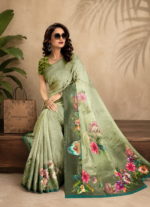 Soft Pure Georgette Digital Print Saree - Image 4