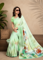 Soft Pure Georgette Digital Print Saree - Image 4