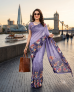 Soft Pure Georgette Digital Print Saree