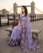 Soft Pure Georgette Digital Print Saree - Image 4