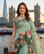 Soft Pure Georgette Digital Print Saree - Image 2