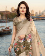 Soft Pure Georgette Digital Print Saree - Image 2