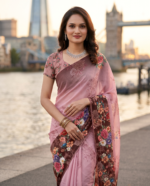 Soft Pure Georgette Digital Print Saree - Image 2