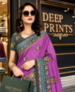 Soft Pure Georgette Digital Print Saree - Image 2