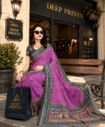 Soft Pure Georgette Digital Print Saree - Image 4