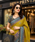 Soft Pure Georgette Digital Print Saree - Image 2