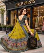 Soft Pure Georgette Digital Print Saree - Image 5