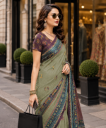 Soft Pure Georgette Digital Print Saree - Image 3