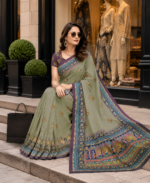 Soft Pure Georgette Digital Print Saree - Image 4