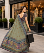 Soft Pure Georgette Digital Print Saree - Image 5