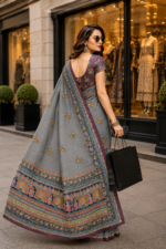 Soft Pure Georgette Digital Print Saree - Image 5