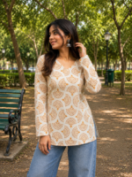 Women's Khadi Cotton Short Kurti