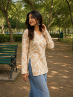 Women's Khadi Cotton Short Kurti - Image 5