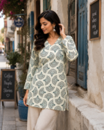 Women's Khadi Cotton Short Kurti - Image 5