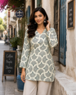 Women's Khadi Cotton Short Kurti