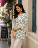 Women's Khadi Cotton Short Kurti - Image 2