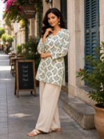 Women's Khadi Cotton Short Kurti - Image 3