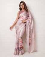 Soft Chocklet Febric Digital Print Saree - Image 5