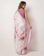 Soft Chocklet Febric Digital Print Saree - Image 2