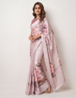 Soft Chocklet Febric Digital Print Saree - Image 3
